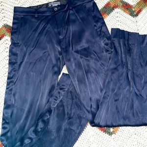 Vince pants. Satin Blue, Size 0.